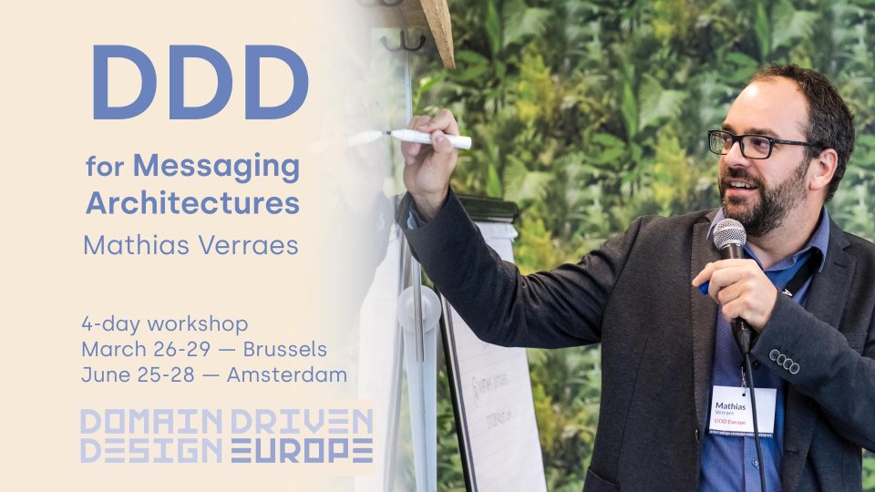 Missed #DDDEU or eager to go deeper? We've got great workshops in Brussels in March:
- #DDDesign for Messaging Architectures by @mathiasverraes
- Functional+Reactive Domain Modeling by @debasishg
- Microservices+Axon by @allardbz 
training.dddeurope.com