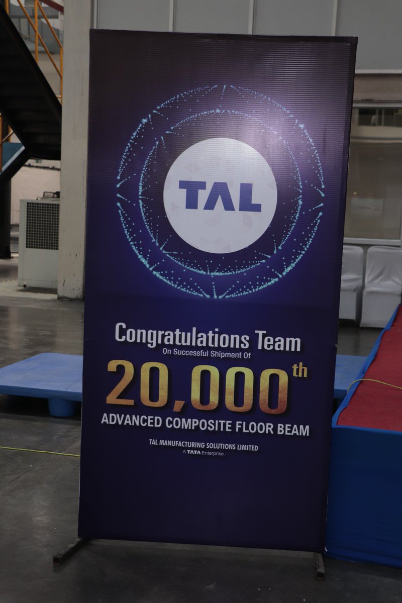 Unicorn_Events_'s tweet photo. Telco Automation Limited successfully shipped its 20000th advanced composite floor beam! 
UNICORN was proud to be associated with them and make their success celebration even more grand!
#TAL #20000thbeam #unicornevents #success #celebration https://t.co/TbzE5svbRn