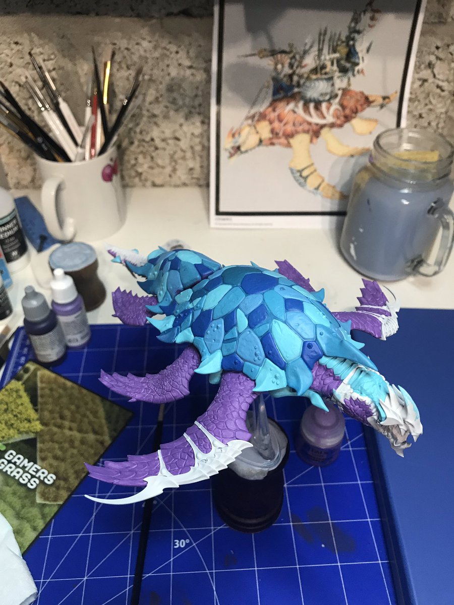 Nelinde's tweet photo. So after an impromptu 11hr stream I got a fair amount of work done on the #turtleofdoom tonight π Thank you to every one who stopped by and all of the epic song requests that kept us going π
-
-
-
#miniaturepainting #warhammer #warhammerageofsigmar #warhammercommunity #painting https://t.co/eETYWfxlVa