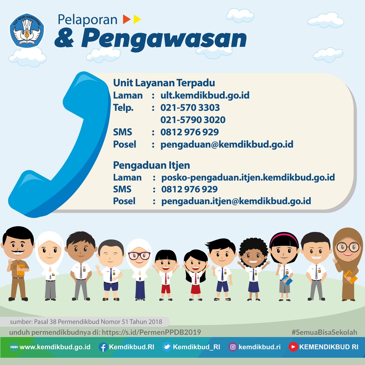 BKNgoid's tweet photo. Mendikbud meminta Pemda sgr tetapkan juknis #PPDB2019 sesuai Permendikbud No 51 Thn 2018. Sekolah yg diselenggara o/ Pemda dilarang melakukan pungutan, sumbangan terkait pelaksanaan #PPDB2019, perpindahan jg pembelian seragam/buku tertentu yg dikaitkan dgn PPDB. #SemuaBisaSekolah https://t.co/gdVwquNFy9