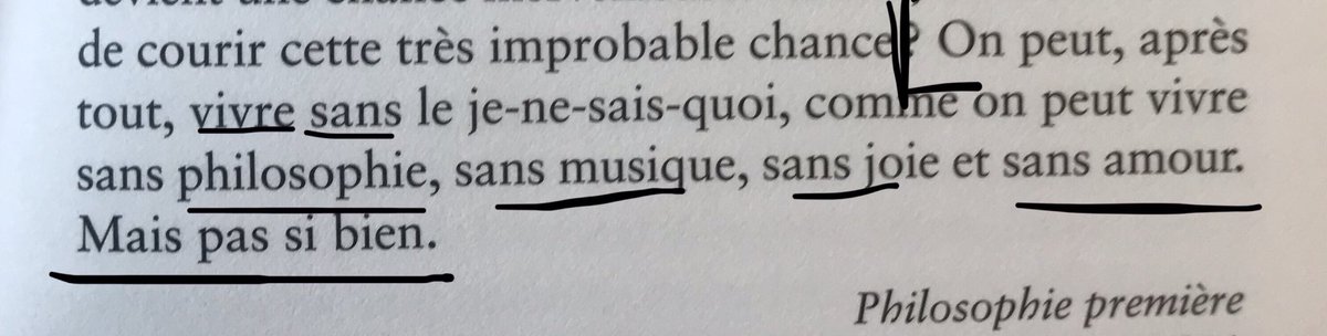 AdeleVanReeth's tweet photo. On peut vivre sans philosophie, sans musique, sans joie et sans amour. Mais pas si bien.
Vladimir Jankelevitch https://t.co/wwKD3c3qu3