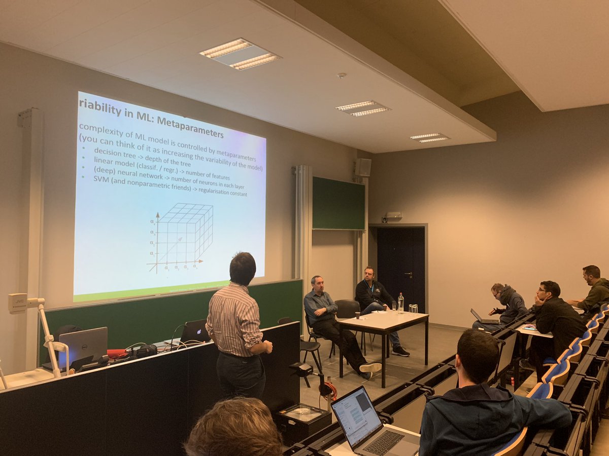 GPerrouin's tweet photo. Panel on variability an AI #vamos2019 https://t.co/Y4A27xM7Wa