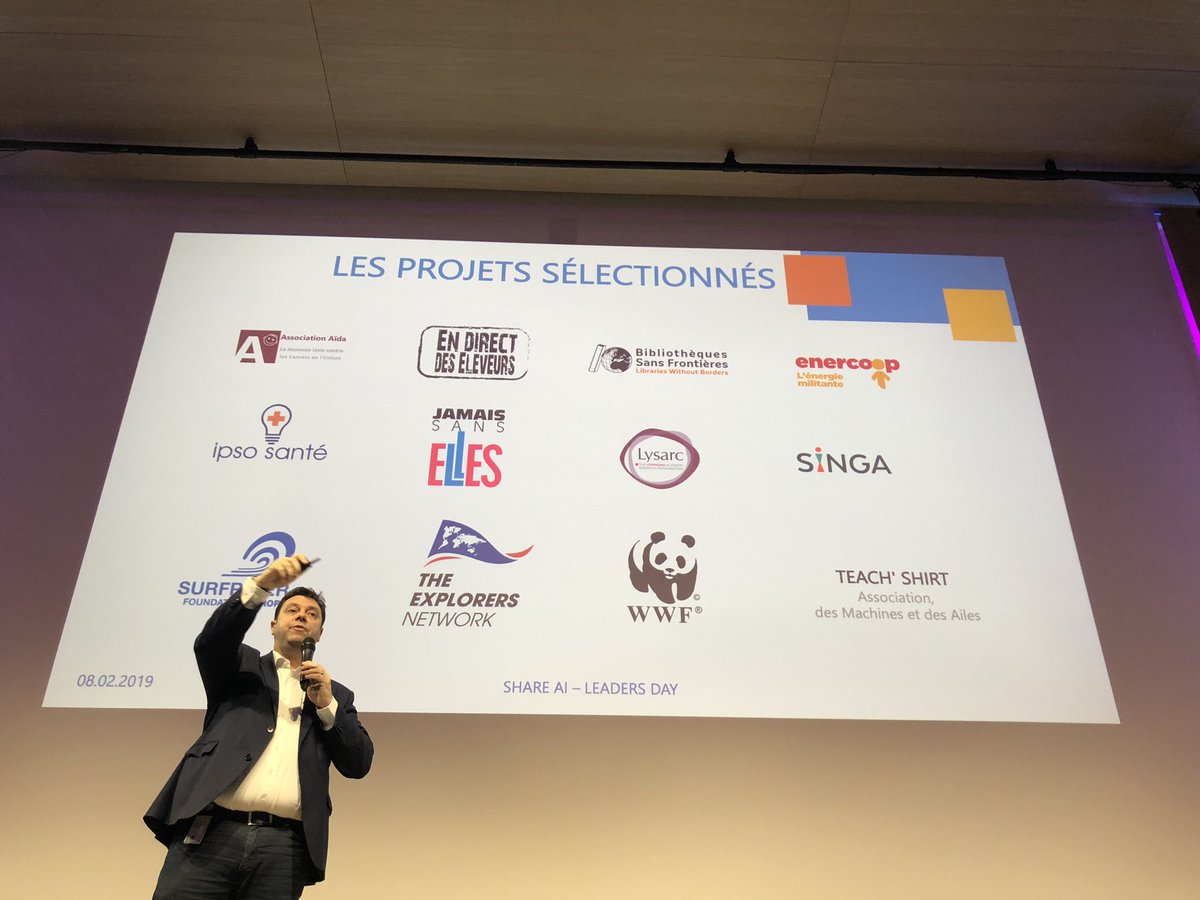 LaurenceLafont's tweet image. #ShareAI voici les 12 projets sélectionnés sur lesquels les équipes @microsoftfrance vont travailler , objectif: comment l ‘#IA peut nous permettre d aider ces entrepreneurs sociaux a accélérer leur impact societal!