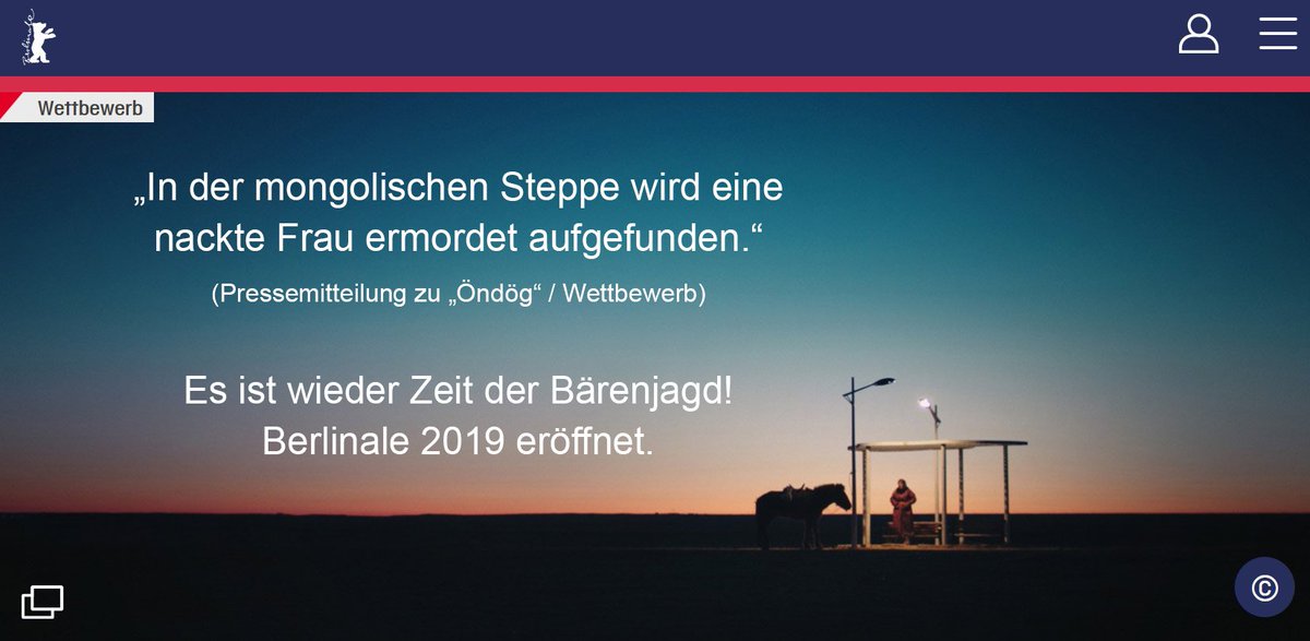 Und wieder ist Bärenjagd. Heute u.a. im Wettbewerb: #Öndög <a href="/berlinale/">Berlinale</a> #aspekte