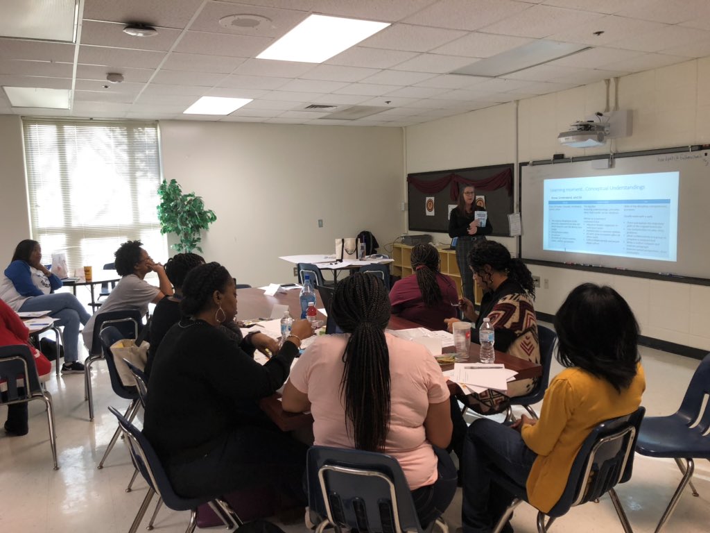 MsKHooks1's tweet photo. Randolph ES &amp; Stonewall Tell ES busy working on IB PYP Unit Writing!@StonewallTell @RandolphDolphin https://t.co/Jhte5jrmHw