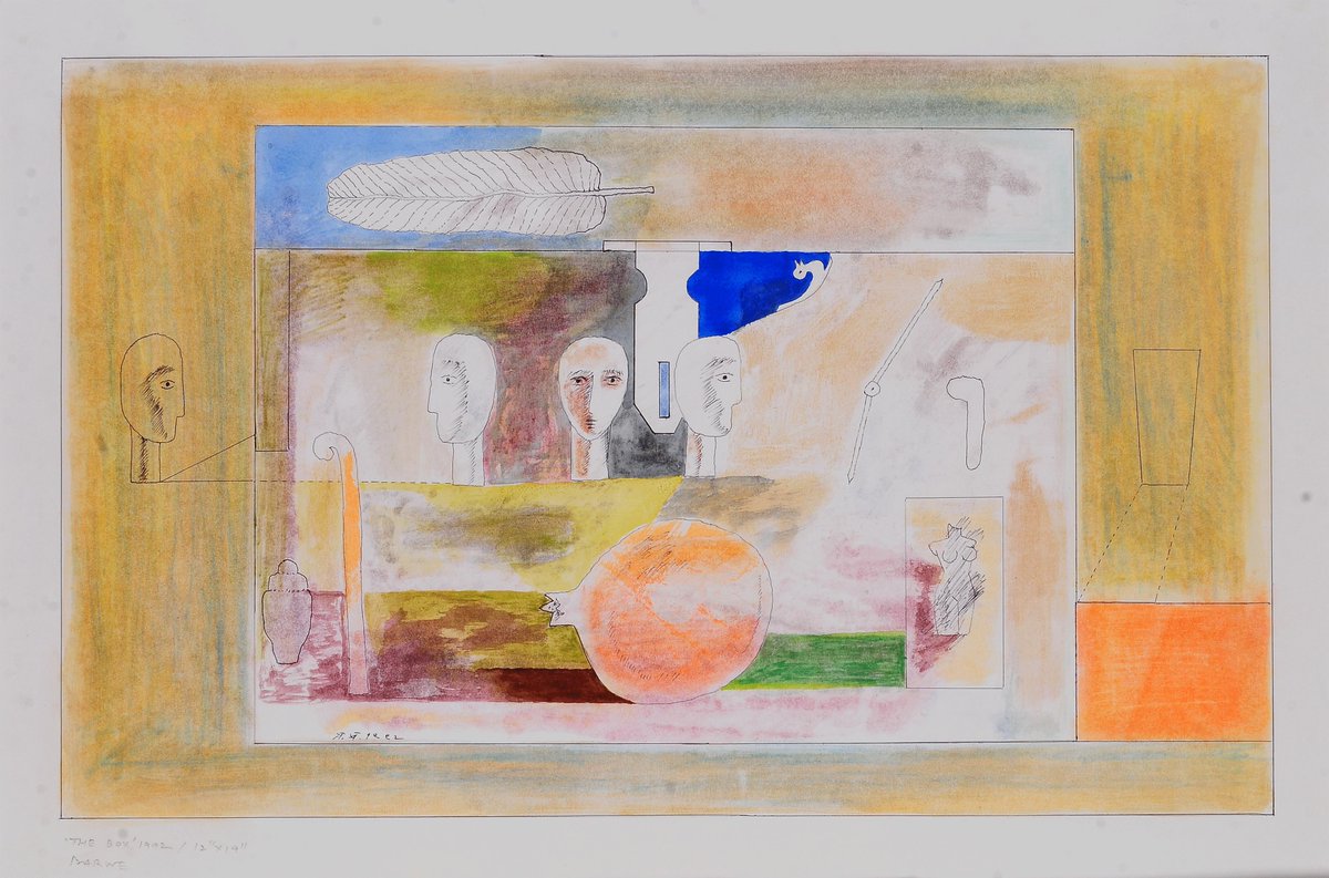 PIBMumbai's tweet photo. #InsidetheEmptyBox, a retrospective of artist Prabhakar Barwe has been opened for public viewing at NGMA Mumbai https://t.co/1G3pJyh0B1 https://t.co/mn7c5r2fl8