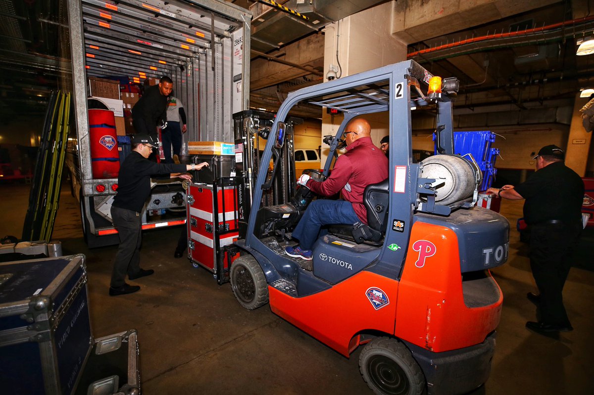 Phillies's tweet photo. So. Much. Gear. #TruckDay https://t.co/8wodeen3QO
