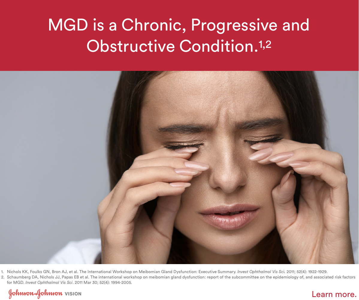 MGD is a chronic, progressive, and obstructive condition. Ocular health starts at the surface. 

Learn more at tearscience.com