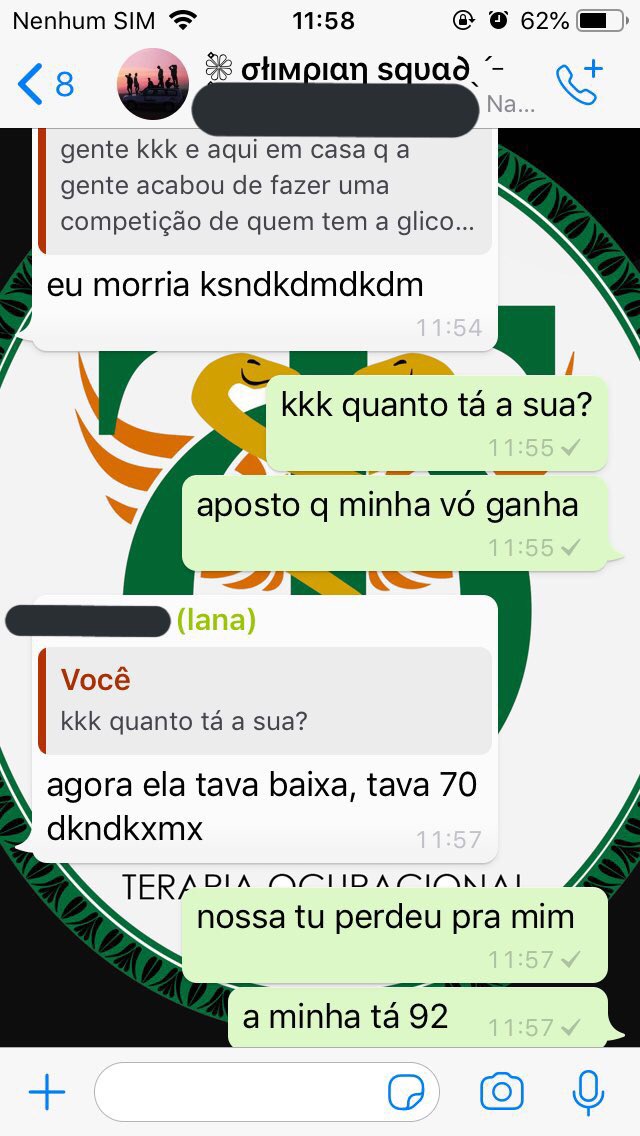 o squad de vcs tbm faz competição de glicose mais alta?
•Café