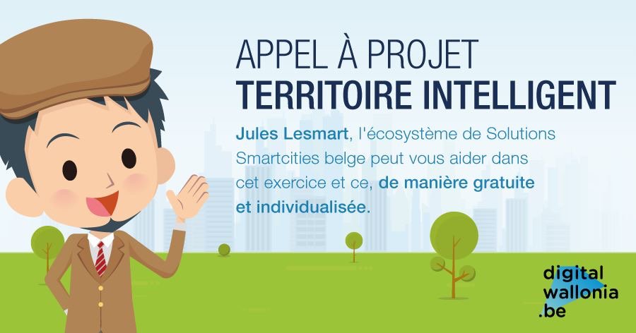 Mon collectif et moi-même aidons les communes dans leur appel à projet innovant "Territoire intelligent" ! N'hésitez pas à nous contacter, plus de renseignements: juleslesmart.be 🙂