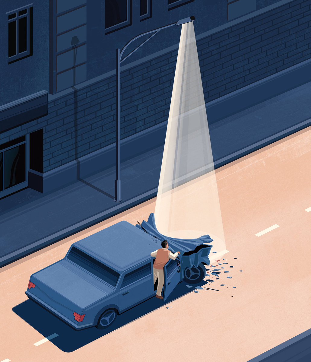 I will be showing unpublished personal work once a month this year in swiss magazine <a href="/SchweizerMonat/">Schweizer Monat</a> 
We called this one „Welcome to the new year!“
#illustration #editorialillustration #conceptualillustration