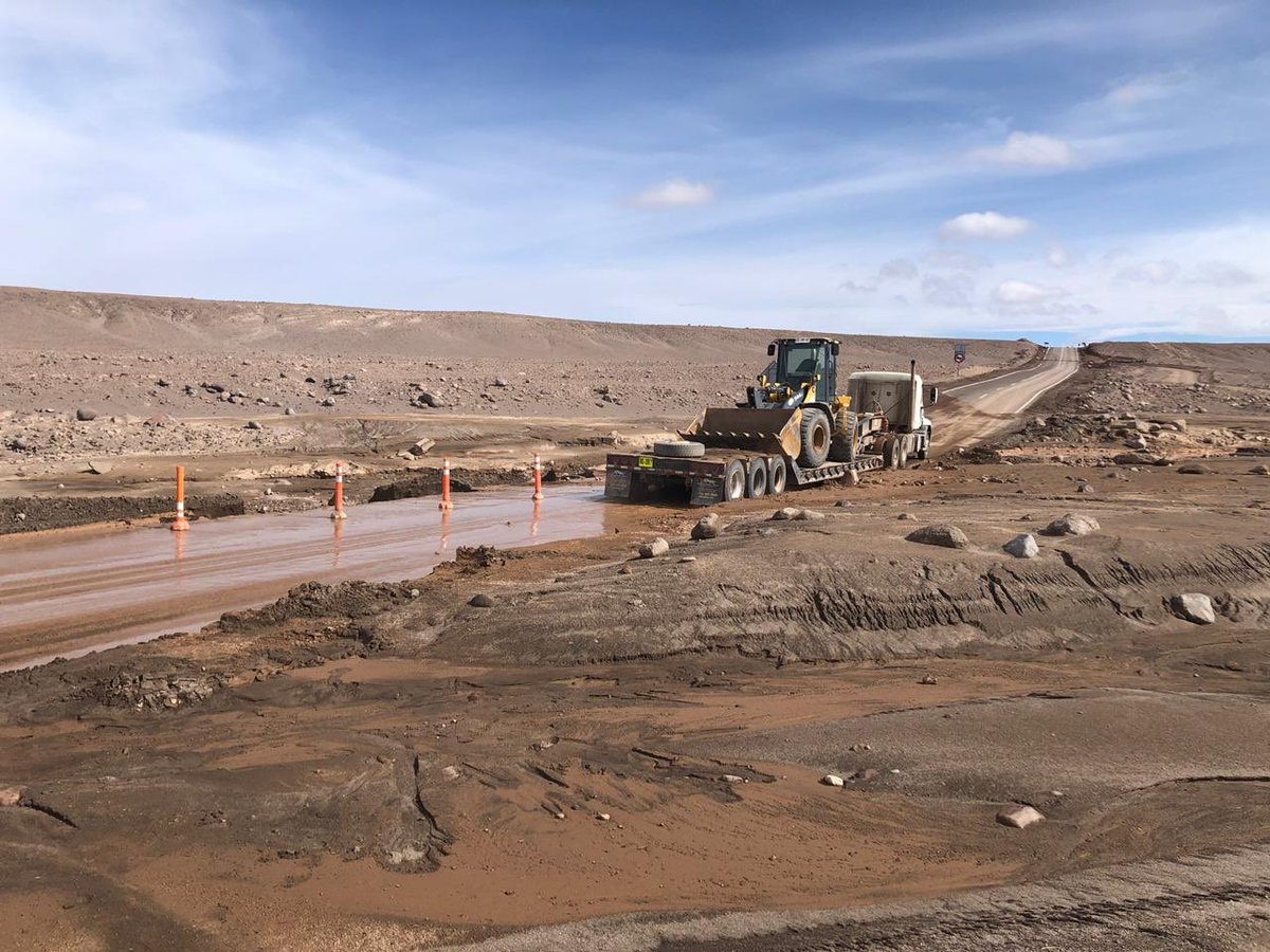 #GobiernoEnTerreno informa estado de rutas:
🚫 Cerradas:
Ruta 161 Paniri
163 Cupo  
Ruta Toconao-Peine 
⚠️ Restringidas
Ruta inter Jama (precaución)
Ruta 21 ch Calama-Ollagüe, precaución. Desliz material Km 48.
Ruta 23 ch Toconao -Socaire solo 4x4 
✅ Afta-Calama-SPA transitable