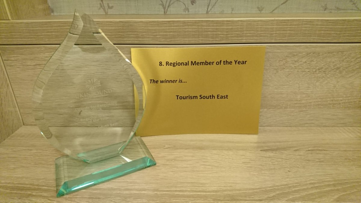 tourismseast's tweet photo. Thank you to everyone who voted for us, we are really excited to have won 'Regional Member of the Year' at last nights @UKinbound awards. #SouthEast #UKiCon19 https://t.co/9eknxScbbJ