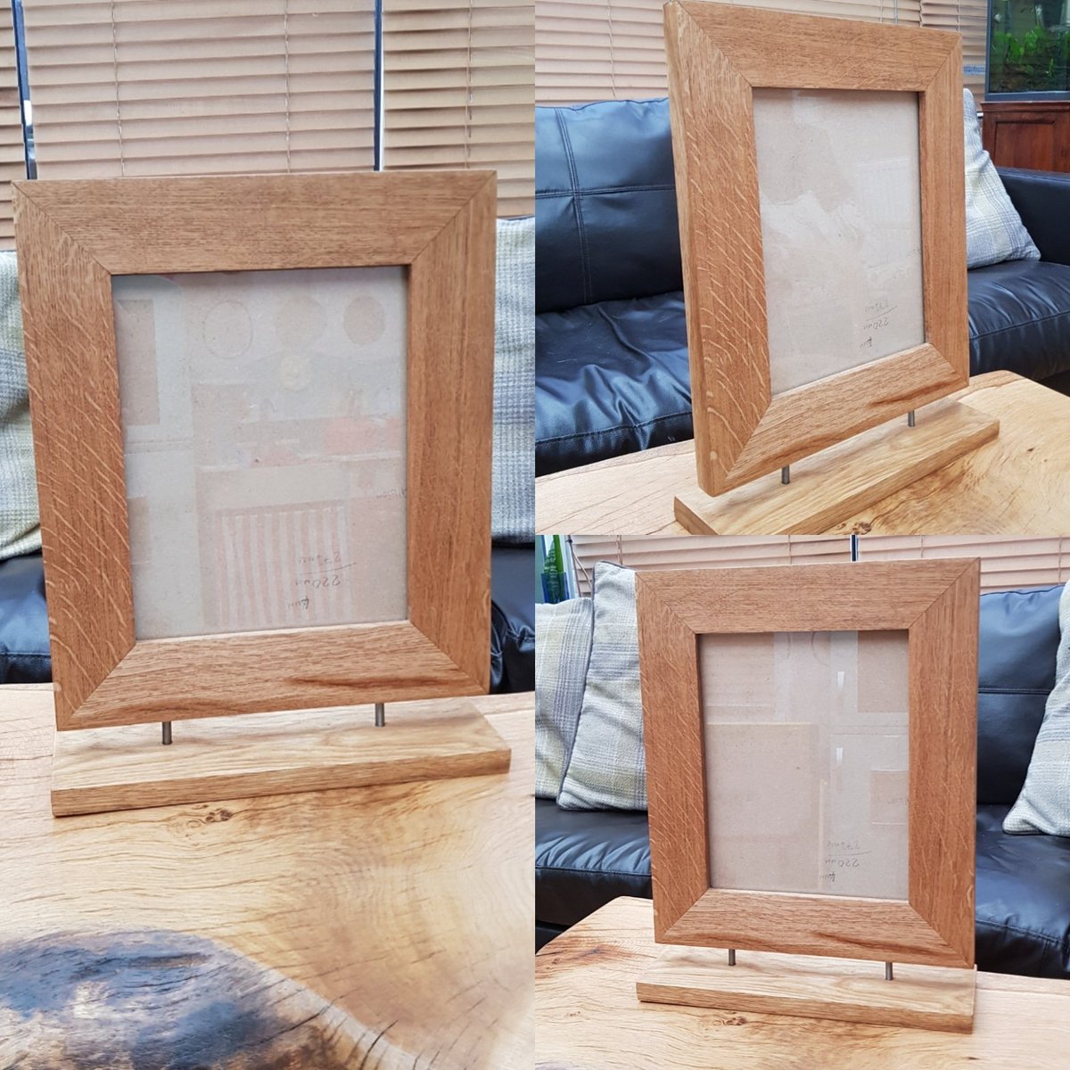 A commissioned #oak free standing picture frame ready for collection.... #englishoak #woodworking #wood #CHESHIRE #northwich #pictureframe