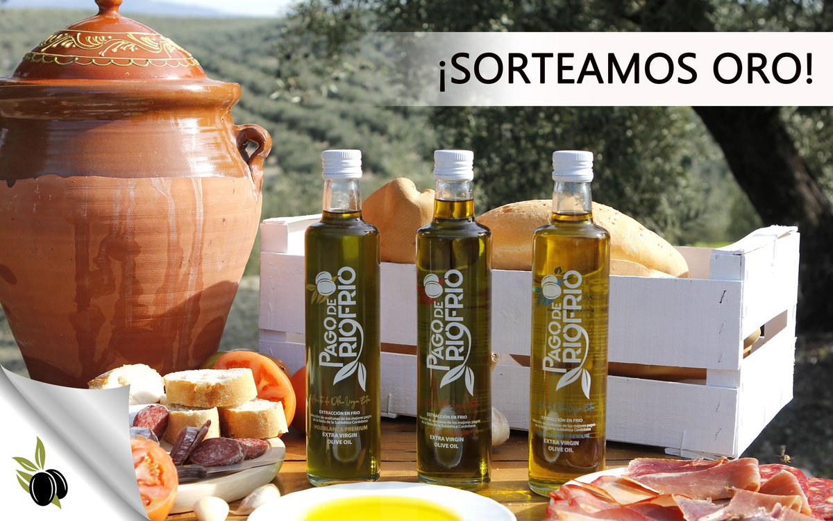 pagoderiofrio's tweet photo. ¿Sabes que por seguirnos en redes puedes conseguir un estupendo pack de #AOVE @pagoderiofrio? #sorteo
4 botellas de 500 ml (arbequino, hojiblanca, picual y coupage) que sorteamos por seguirnos en redes y compartir esta publicación. ¿Te animas? https://t.co/JiRBwd0Odw