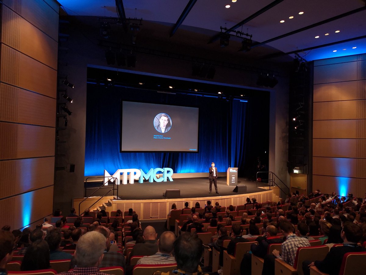 MCCC_JamilaA's tweet photo. A great start to the @MTPEngageMCR with Andy Burnham @MayorofGM ‘s opening address. Busy auditorium at @mcr_central 💙 #MTPEngage https://t.co/yKOpXWY9UO
