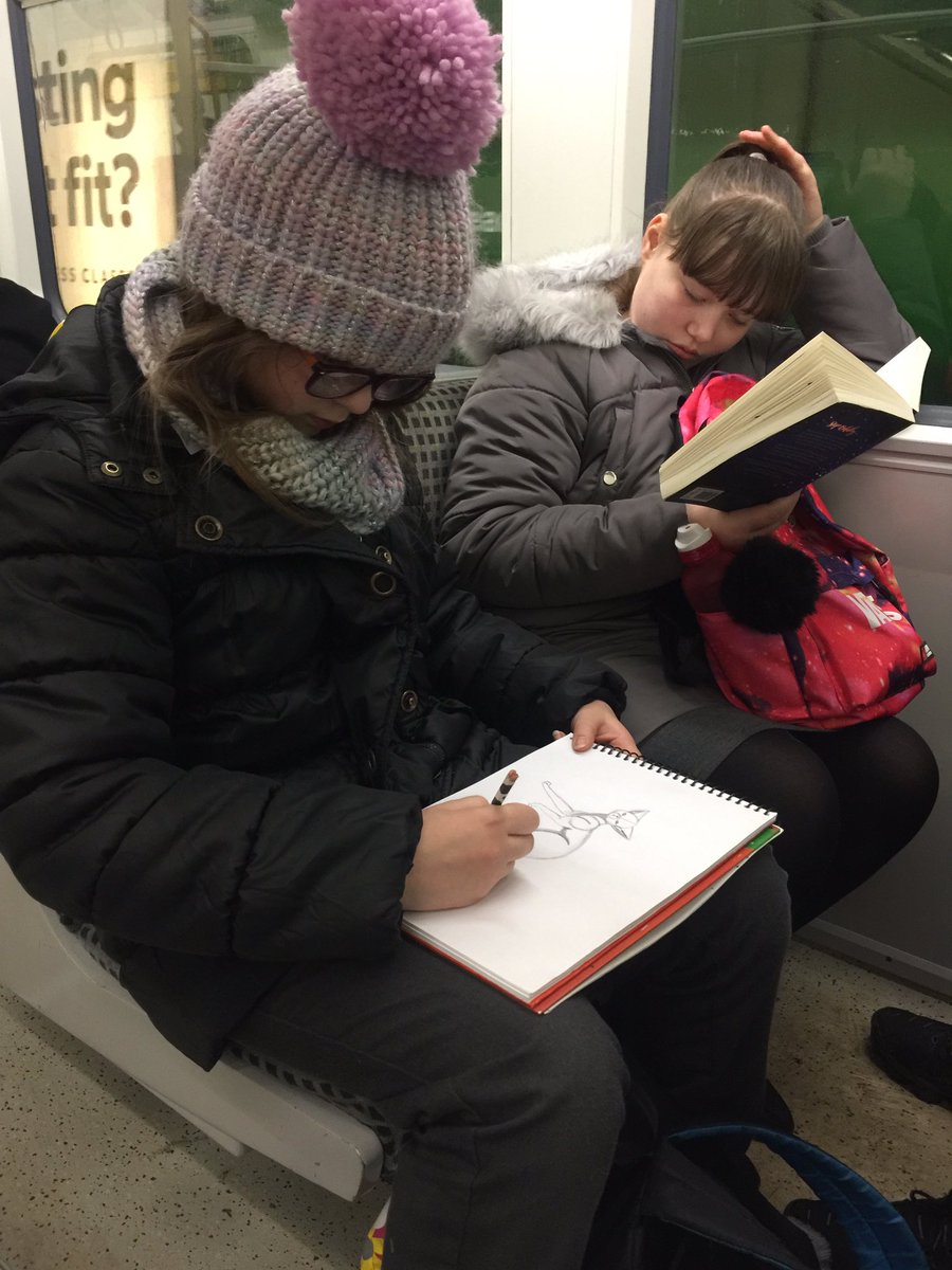 MrMShackleton's tweet photo. Y6 @RedesdalePrim on the way to @SundMuseum for some Leonardo da Vinci discovery at the #ALifeinDrawing exhibition. My class love a good Metro trip, thanks @NexusMetro for looking after us! https://t.co/H4g4gmDMbc