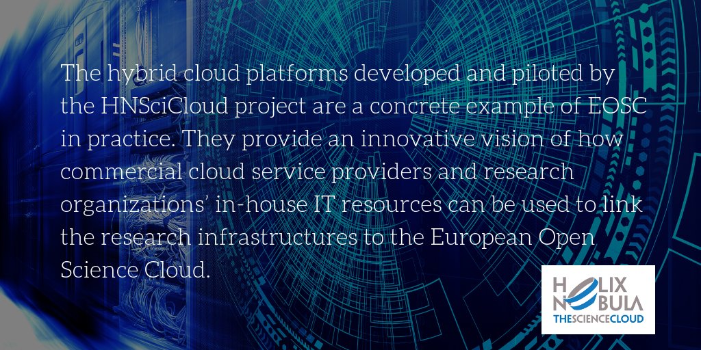 Helix Nebula (@helixnebulasc) on Twitter photo New public/private collaboration models will emerge in the #EOSC and will drive the innovation in the EU Science Market. HNSciCloud has played an important role in evangelising commercial cloud. <a href="/HelixNebulaSC/">Helix Nebula</a> final review <a href="/tsystemscom/">T-Systems</a> <a href="/rheagroup/">RHEA Group</a> <a href="/sixsq/">SixSq</a> <a href="/ArchiverProject/">Archiver</a> <a href="/EOSC_eu/">EOSC-hub</a> New public/private collaboration models will emerge in the #EOSC and will drive the innovation in the EU Science Market. HNSciCloud has played an important role in evangelising commercial cloud. <a href="/HelixNebulaSC/">Helix Nebula</a> final review <a href="/tsystemscom/">T-Systems</a> <a href="/rheagroup/">RHEA Group</a> <a href="/sixsq/">SixSq</a> <a href="/ArchiverProject/">Archiver</a> <a href="/EOSC_eu/">EOSC-hub</a>