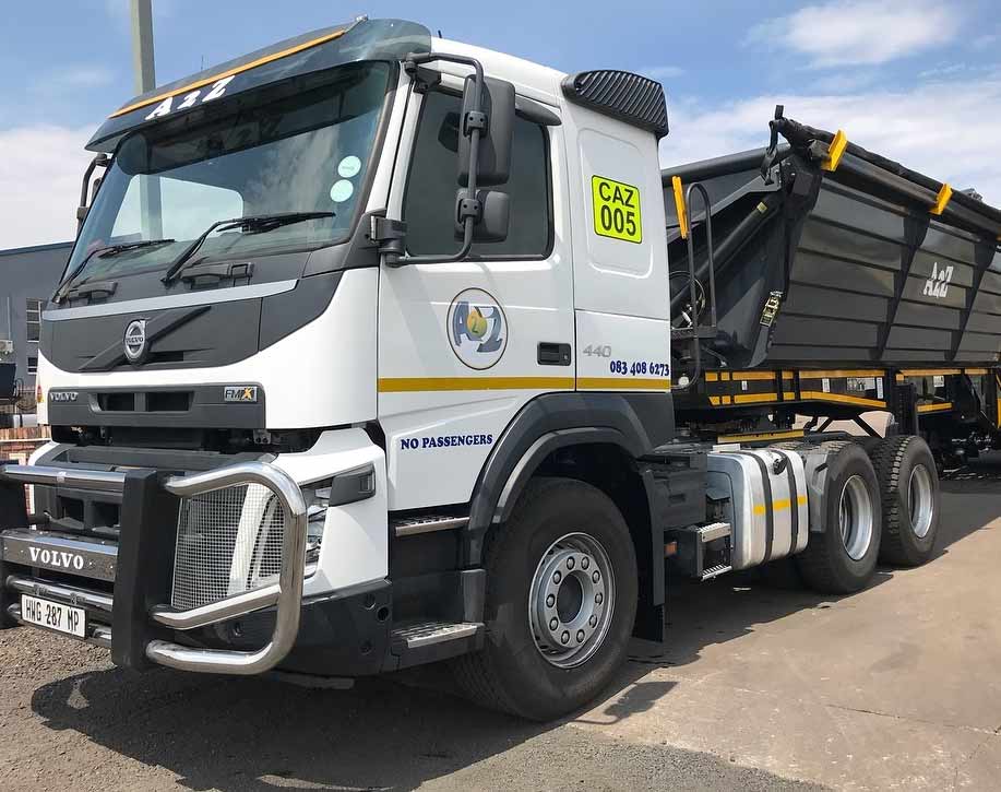 Spotted in RSA: Volvo Trucks FMX 6x4 tractor unit. Operated by A2Z Transport #Volvotrucks #volvoFMX #nicetrux