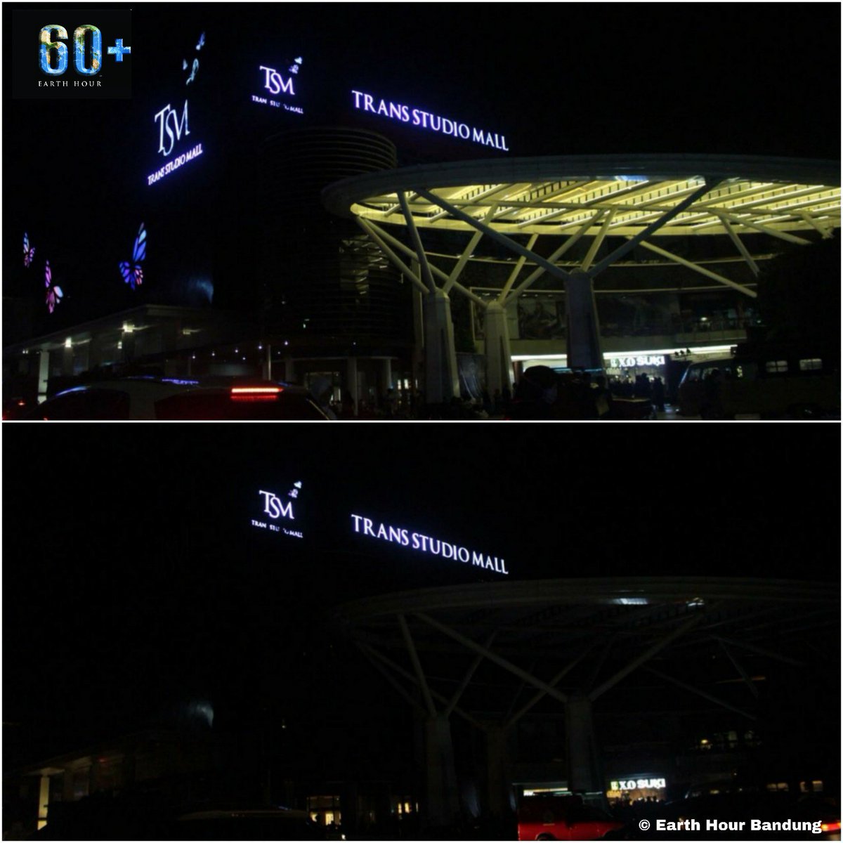 EHindonesia's tweet photo. #EarthHour juga diadakan di Bandung yang diinisiasi oleh @EHbdg. Gedung sate dan Trans Studio Mall menjadi venue utama penyelenggaraan #EarthHour Bandung di tahun 2018. #IniAksiku #Connect2Earth https://t.co/HRIMV26Fyb