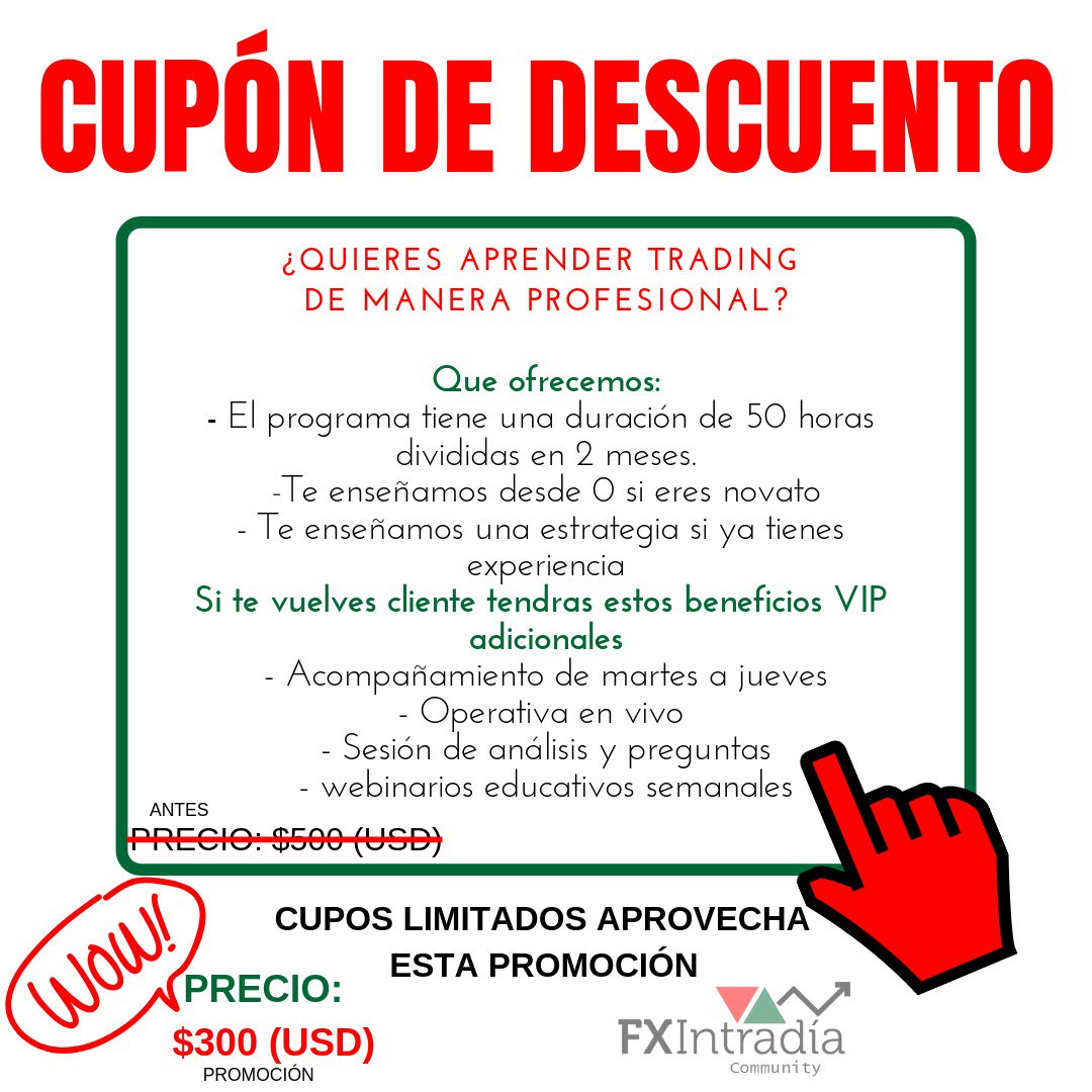 Para los que me han preguntado donde estoy aprendiendo FOREX Trading (FX) aquí les dejo los datos de la academia donde estoy aprendiendo profesionalmente. Recuerda "No dejes para mañana lo que se puede hacer hoy" 💲💲💲
