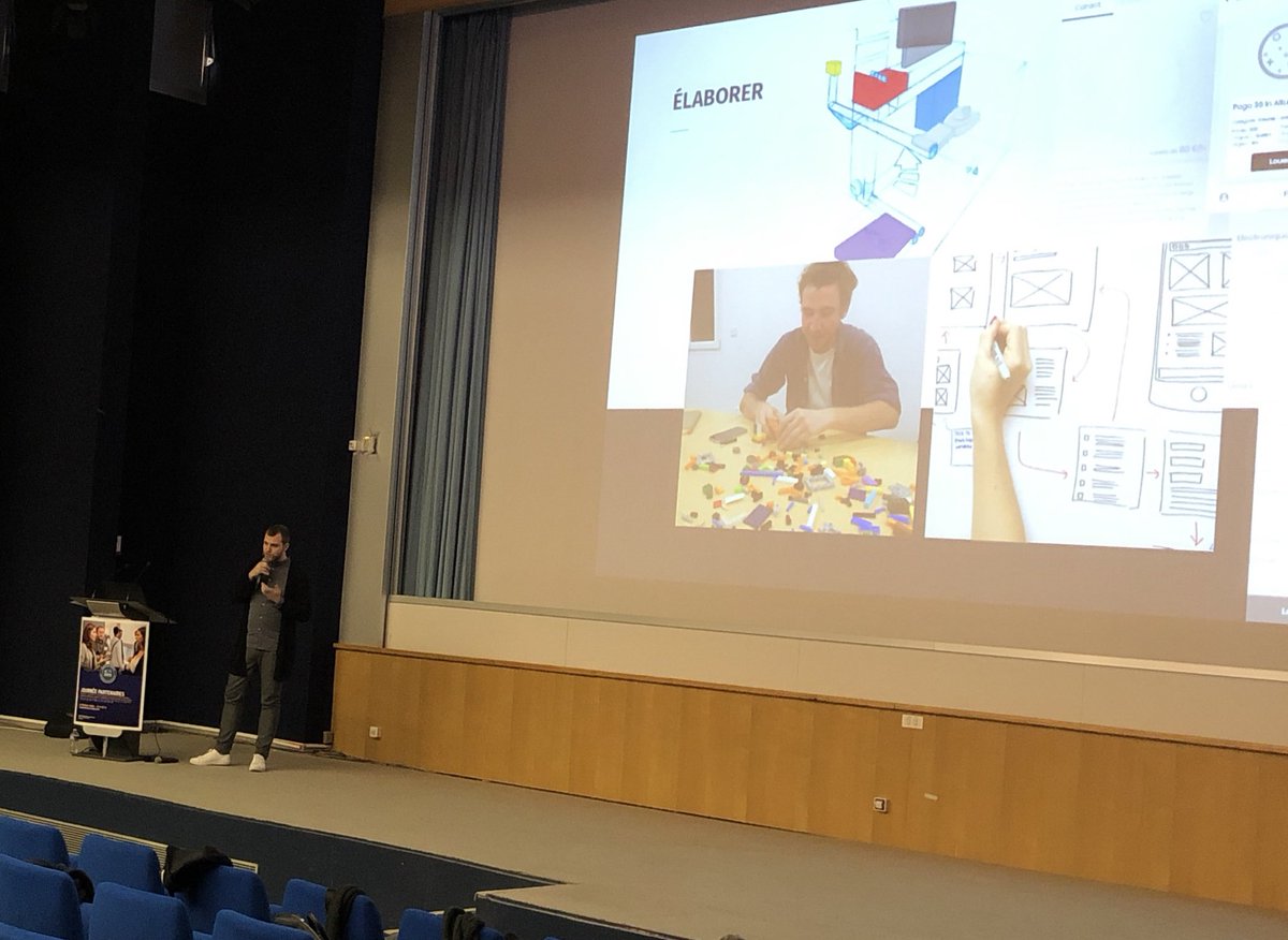 Centrale_Med's tweet photo. [#ProjetCID] Le jury délibère, c’est l’occasion de prendre du recul sur la méthode du #designthinking à travers la présentation d’Aurelien Béguet  @Zuzoq d’@Atrioom_agency https://t.co/bgChEogTTE