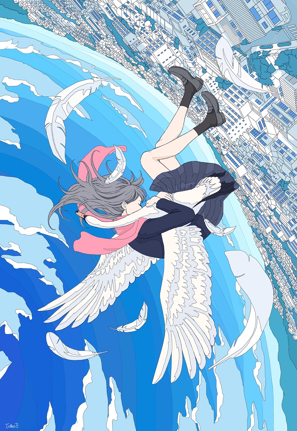 トーコ Toko Pa Twitter 最近のまとめ １ 空中横断歩道 ２ 永久落下 ３ 世界の向こう側 ４ 空が降る日