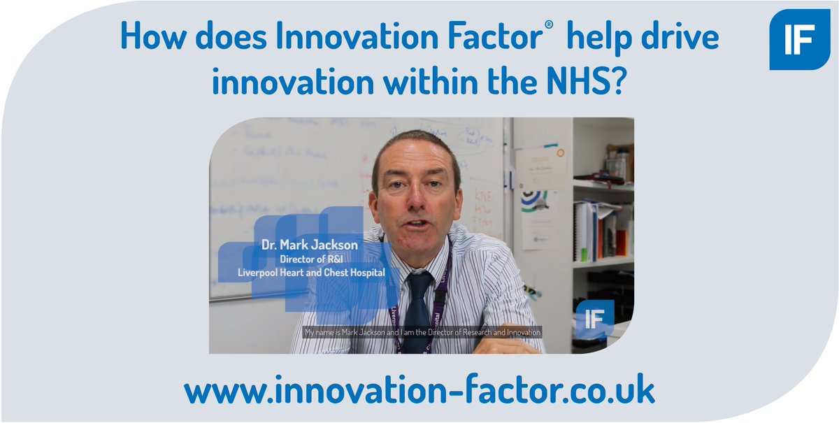 Listen to Dr. Mark Jackson, Director of R&amp;I at <a href="/LHCHFT/">LHCH</a>, explain the benefits that Innovation Factor® brings to the NHS and its staff: youtube.com/watch?v=obpJgW…

Visit innovation-factor.co.uk to learn more. @TRUSTECH_NHS #innovation