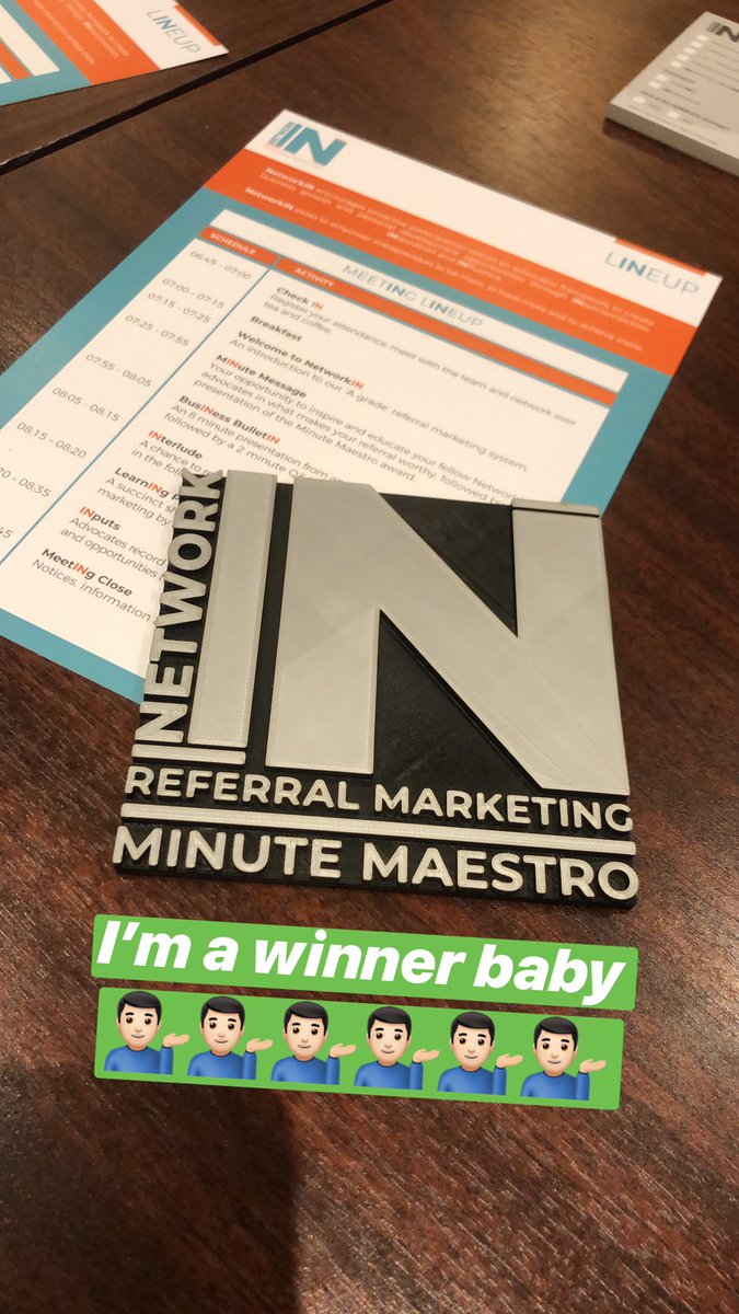 Good things happen when you tell people why you’re referral worthy. #NetworkIn