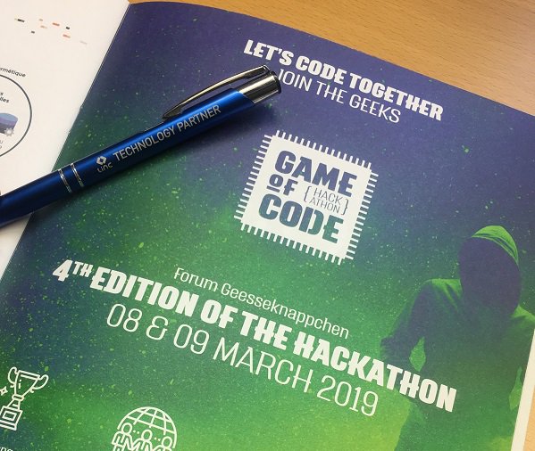linc_TP's tweet photo. @linc_TP participe au #GameOfCode organisé par  @ITOne_News  !  Elisa, Lionel et David consitueront la première équipe et se prépare à 24h de code! Rendez-vous dans 1 mois ! #nosdeveloppeursontdutalent  #luxembourg https://t.co/1B3VDmFwOA