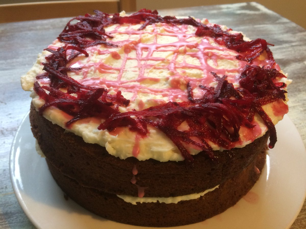 Todays layer cake is a beetroot,coconut and chocolate extravaganza! #beettastic #veganbradford