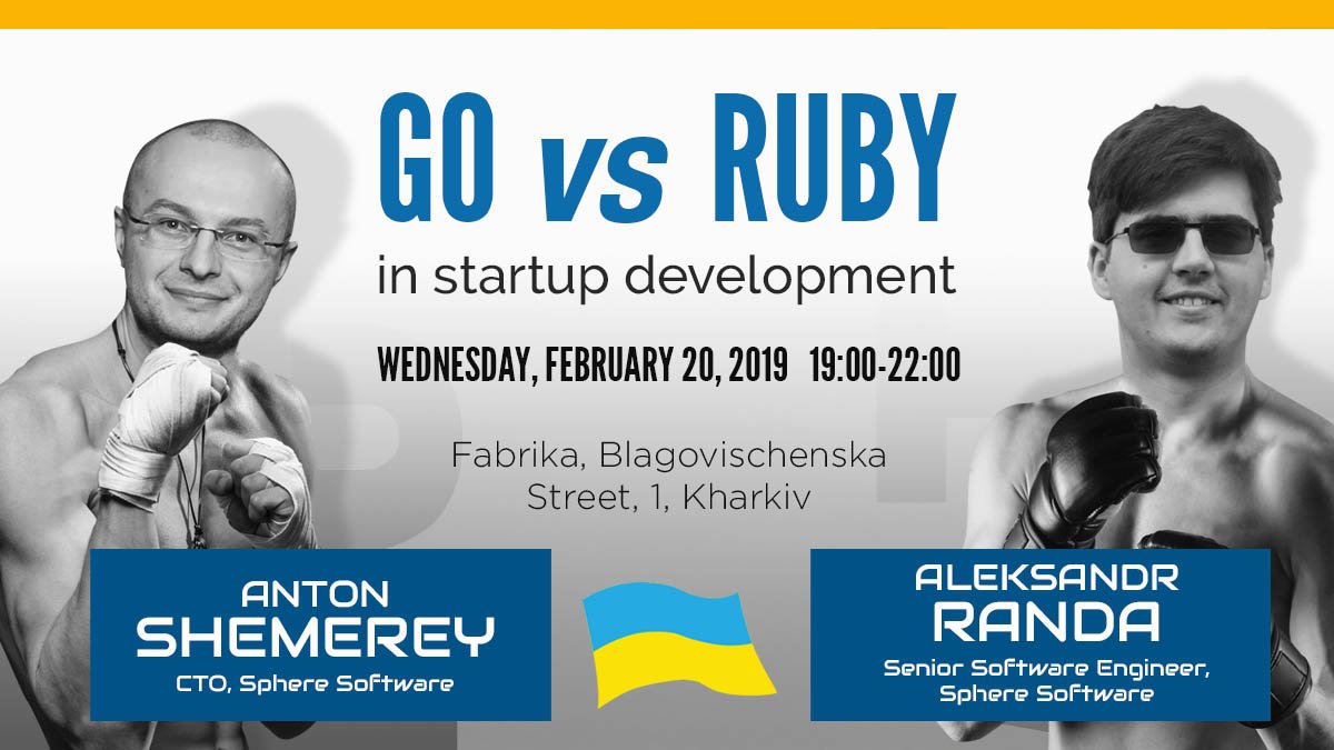 SphereSW's tweet photo. Do you want to know, what is better Go or Ruby in startup development? Come and join us to get answer on this question!
https://t.co/lOQqiP5PiK
#event #kharkov #techdebates #sphereinc #spheresoftware #debate #evening #spherer #go #ruby #answer #startup https://t.co/9HgwxiltDp