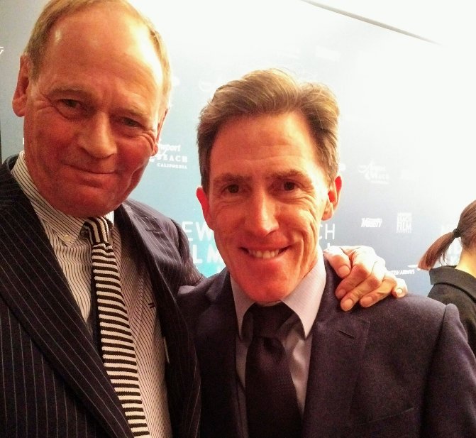 qikipedia's tweet photo. Last night QI creator John Lloyd received an Icon award at the Newport Beach Film Festival. Congratulations John! 
Pictured here alongside fellow award-winner, Rob Brydon. https://t.co/J4R9UVoAjG