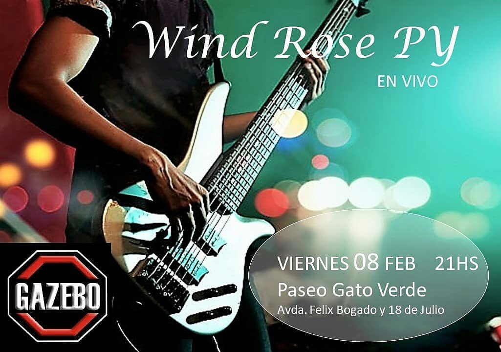 AsajeRock's tweet image. Windrose se presenta en Gazebo Bar esta noche 🙌🎉 El show arranca a las 21:00hs!