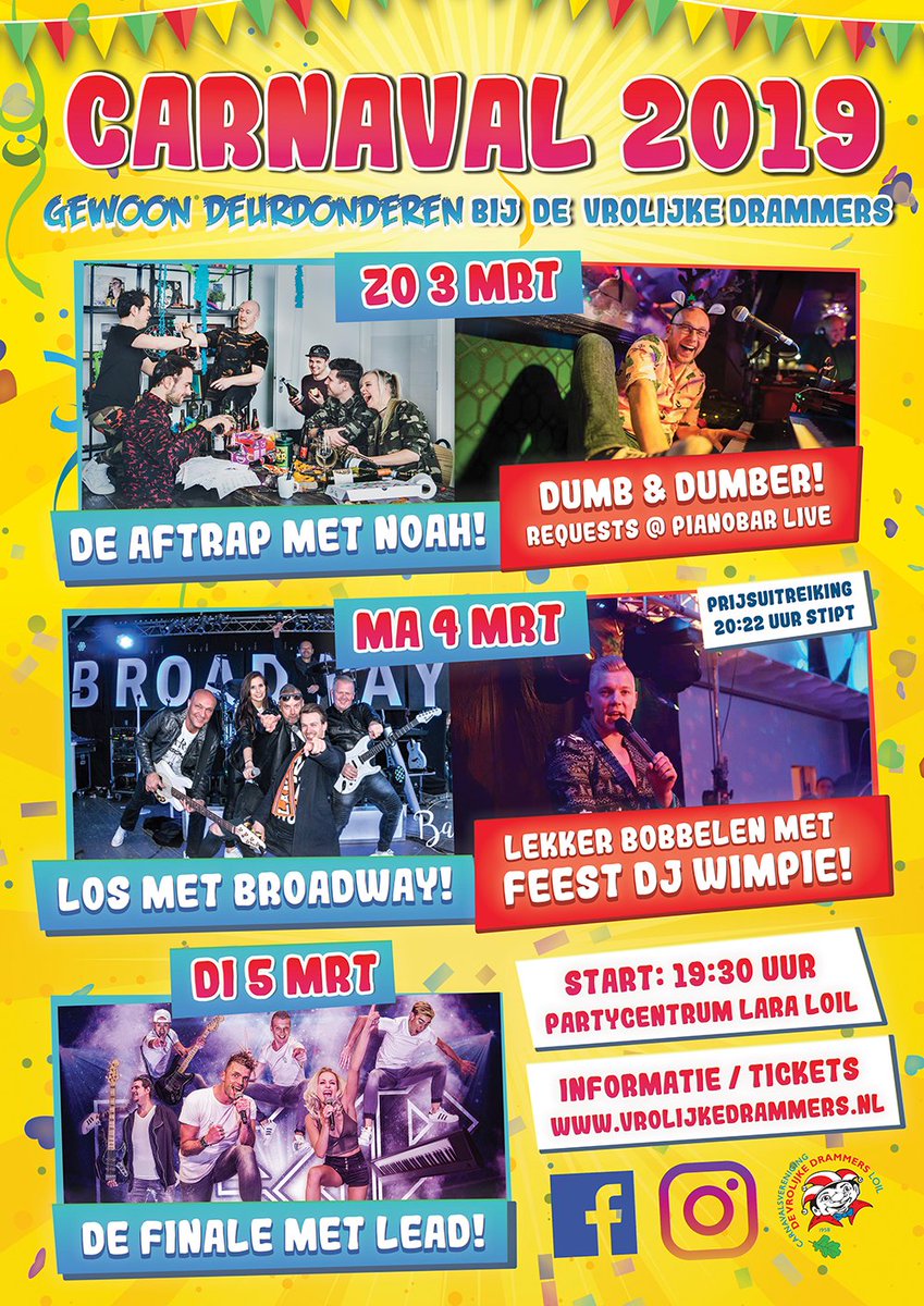 We pakken dit jaar groots uit! #Vrolijkedrammers #Carnaval2019 #Montferland #Didam #Loil #