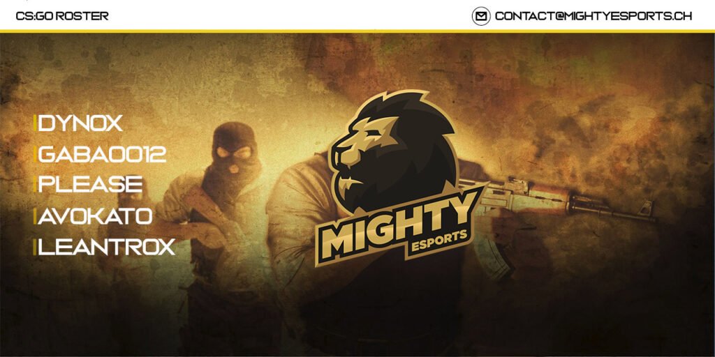 Welcome to our #CounterStrikeGlobalOffensive team: 
Alen „Dynox“ Catic 
Gabriel „GABA0012“ Rasic
Jir „Please“ Ghafour
Gabriel „Avokato“ Imhof
Fabiano „LeanTrox“ Perrini

Substitutes:
Alban „Tschiefrokka“ Ademi
Luca „Shikaeshi“ Bacher
Damian „SharK“ Franin

#Staytuned!