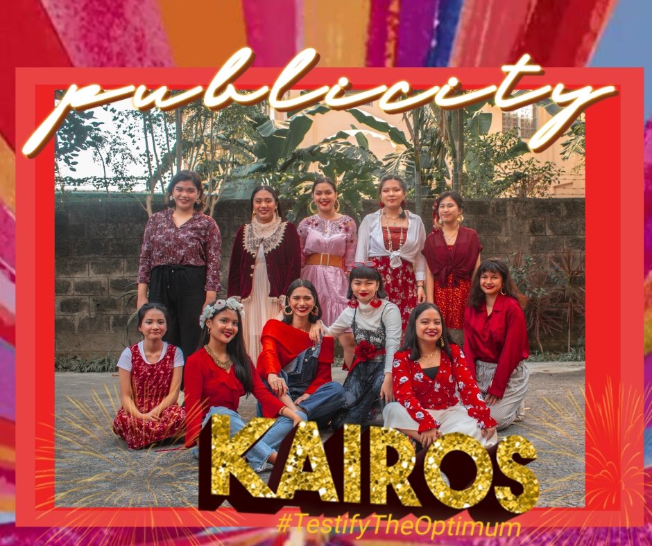 REVERIE2020's tweet photo. Watch out for these dazzling ladies who whole-heartedly immerse themselves in the arts, the Publicity Committee! Show them some love this February 23-24 at KAIROS 2019 #TestifyTheOptimum! 🔥 https://t.co/DV1WimH8aM