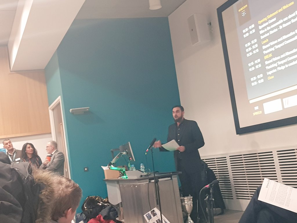 BSBTBristol's tweet photo. Lauch of COUNTERING HATE&Extremism Event 2019 Manchester providing an appropriate response to Hate and Intolerance through exposure to alternative narratives with @SaferManchester @MediaCulturedUK @matthew_feldman @CllrNigel #BuildingaStrongerBritainTogether #CHEE2019 #BSBT https://t.co/hRoP38OHcH