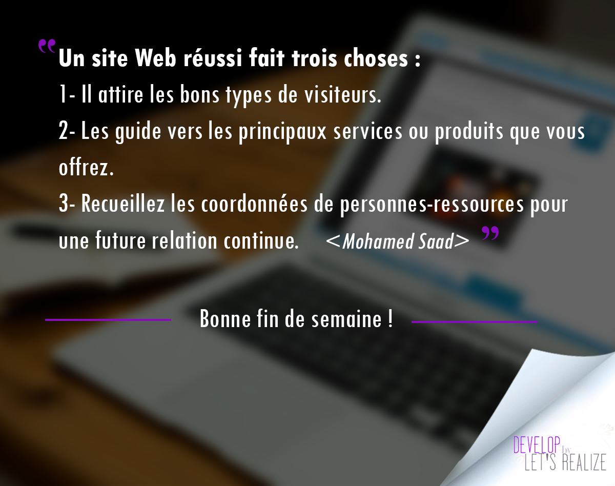 LetsDevelopNow's tweet photo. Good morning, everyone. We hope that your week ends on a high note.
Que pensez-vous de cette vision d'un bon site web ?
Bonne fin de semaine à tous !
#LetsDevelop
#LetsRealize
#HappyWeekend
#webdevelopment https://t.co/TyuKbDP4lr