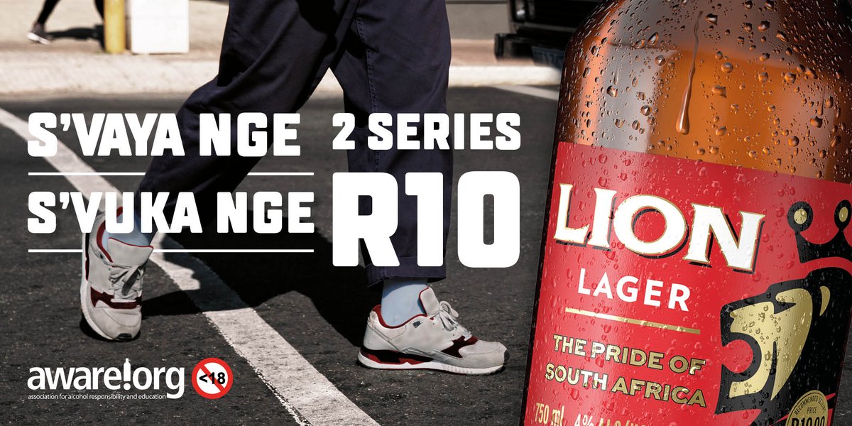 Uzoyithola kanjani uhlel’ ekhoneni? Go get the Pride of South Africa, iLion Lager at R10. #OwnYourPride