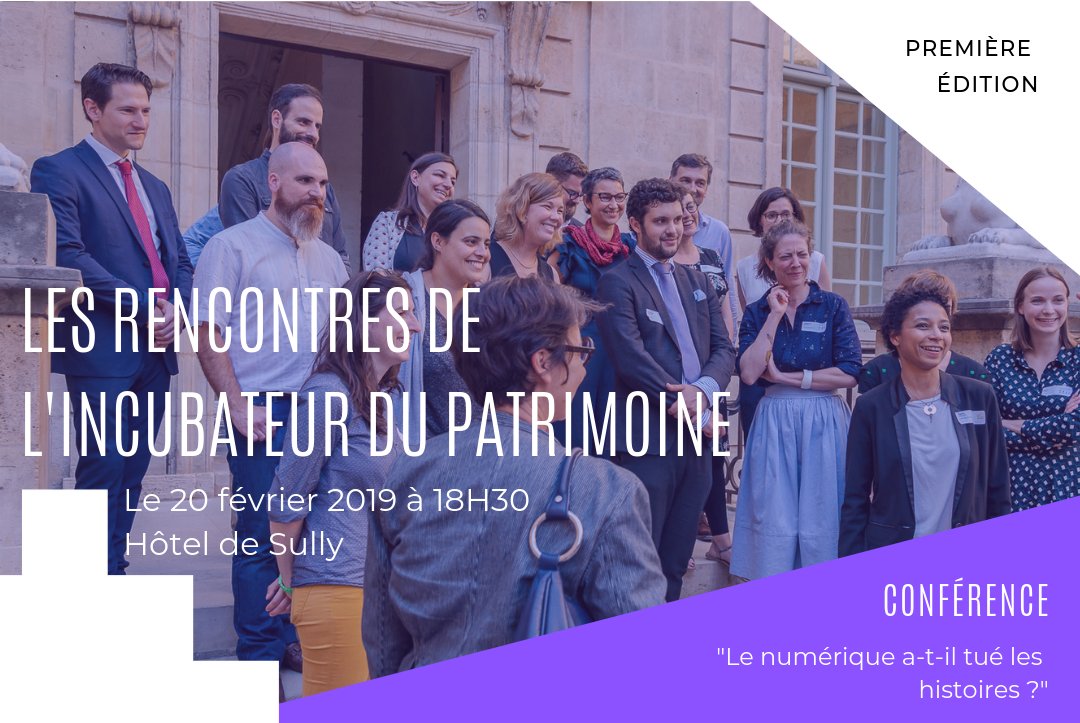 IncubPatrimoine's tweet image. Le numérique a-t-il tué les histoires ? 🔥 Sujet brûlant à l'affiche de la 1ère édition des #RencontresIncubPatrimoine, le nouveau RDV pour échanger sur l’innovation et le patrimoine. 👉 bit.ly/2RW6jIR cc @Artips_fr @laurence_akken @cultureveille @melaniebourdaa
