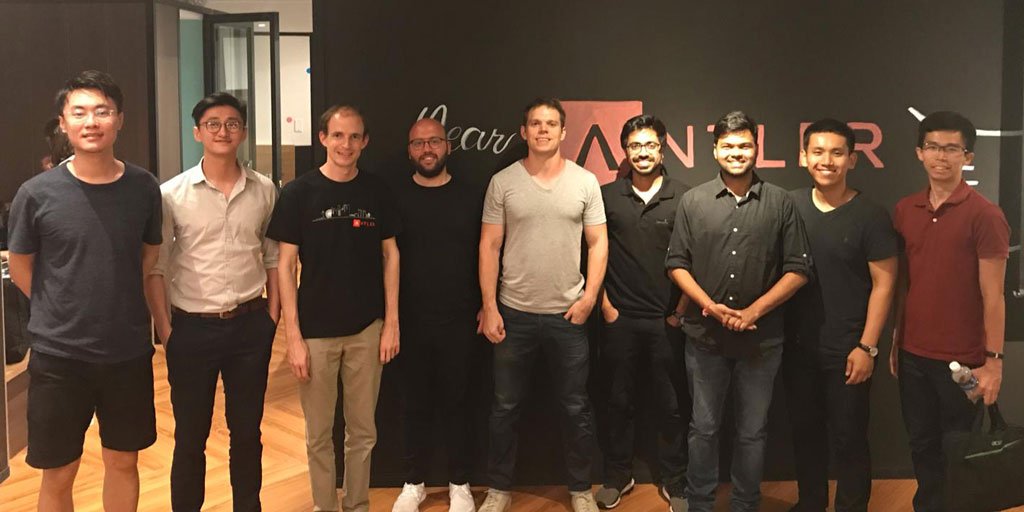 IOST_Official's tweet image. Great session with #IOST CTO @terrence_iost &amp;amp; @AntlerGlobal founders

Topics inc $IOST's PoB #consensus, private v public #blockchains, our #dev-friendly blockchain, #Javascript #DApps etc

Amazing start to our partnership &amp;amp; look forward to supporting Antler's incubation program!