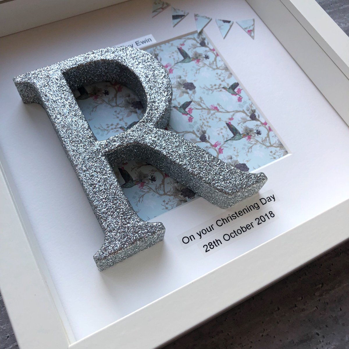 byEllaRose's tweet image. 😍 Beautiful Christening Keepsake 
————————
#glitter #initialframe #keepsake #keepsakeframe #christeninggift #newbaby #newbabykeepsake #1stbirthdaygift #1stbirthdaykeepsake #personalisedgift #personalisedkeepsake
