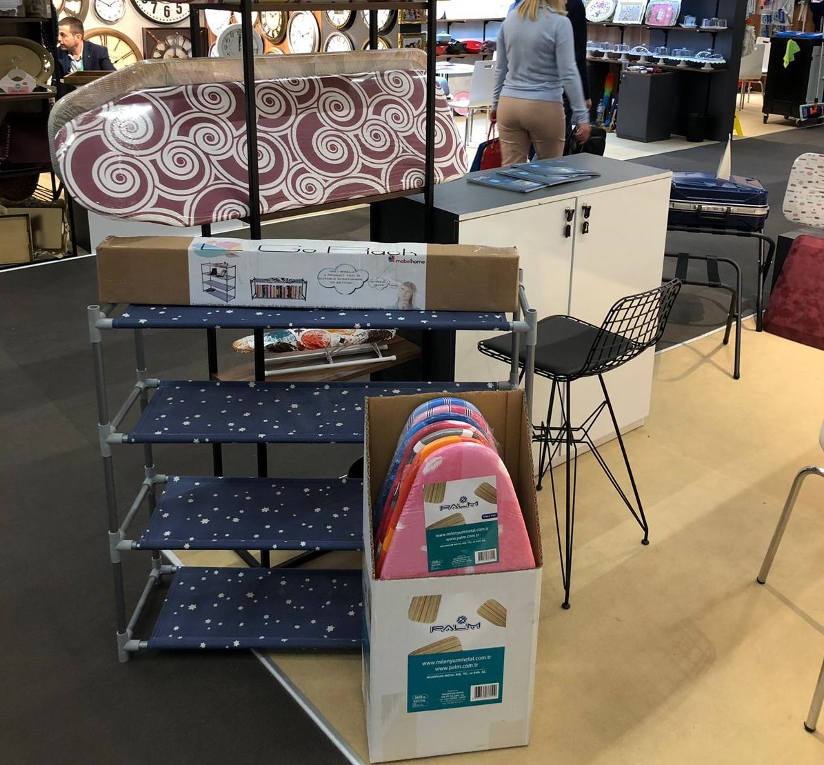 MilenyumMetal's tweet photo. Warm greetings from Frankfurt! It is day one here at Ambiente. A41-Holl 12.1 #MadeinTurkey🇹🇷 #ambiente2019 #ironingboard #milenyummetal #metalbed #bunkbed #clothdryer #luggagerack #newcollection https://t.co/r9CTqLexwC