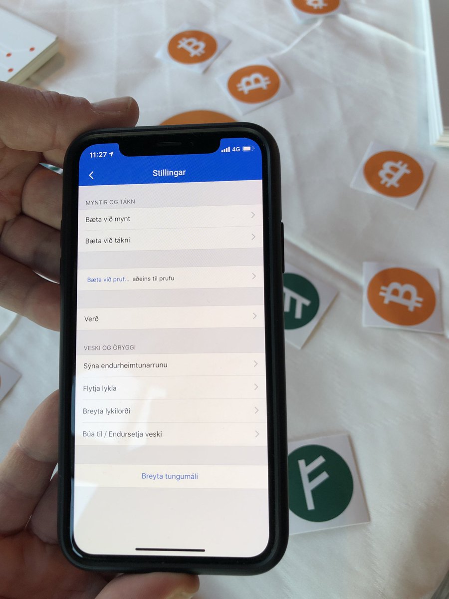 CoinAurora's tweet photo. We are live at @UTmessan, the largest tech conference in Iceland. We are proud to co-align the release of Icelandic for @CoinomiWallet at the same time making it the fifth official language of the app! #crypto is live and well in Iceland 🇮🇸 $aur #auroracoin https://t.co/4cmQpRMIs4