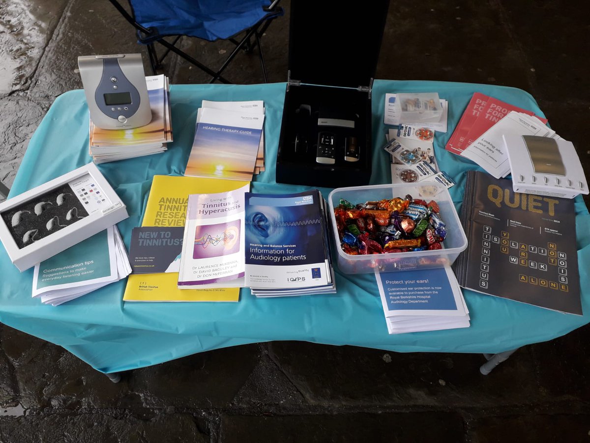 rbhaudio's tweet photo. We're in Wallingford today for #TinnitusWeek2019 , come down for advice, information or just a friendly chat! #tinnitus https://t.co/0JgwQpYhpk