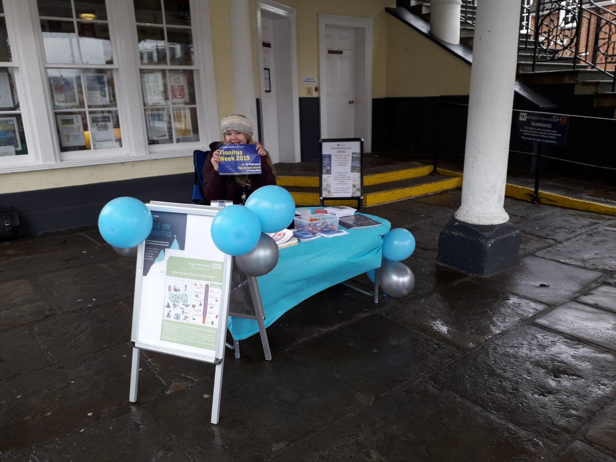 rbhaudio's tweet photo. We're in Wallingford today for #TinnitusWeek2019 , come down for advice, information or just a friendly chat! #tinnitus https://t.co/0JgwQpYhpk