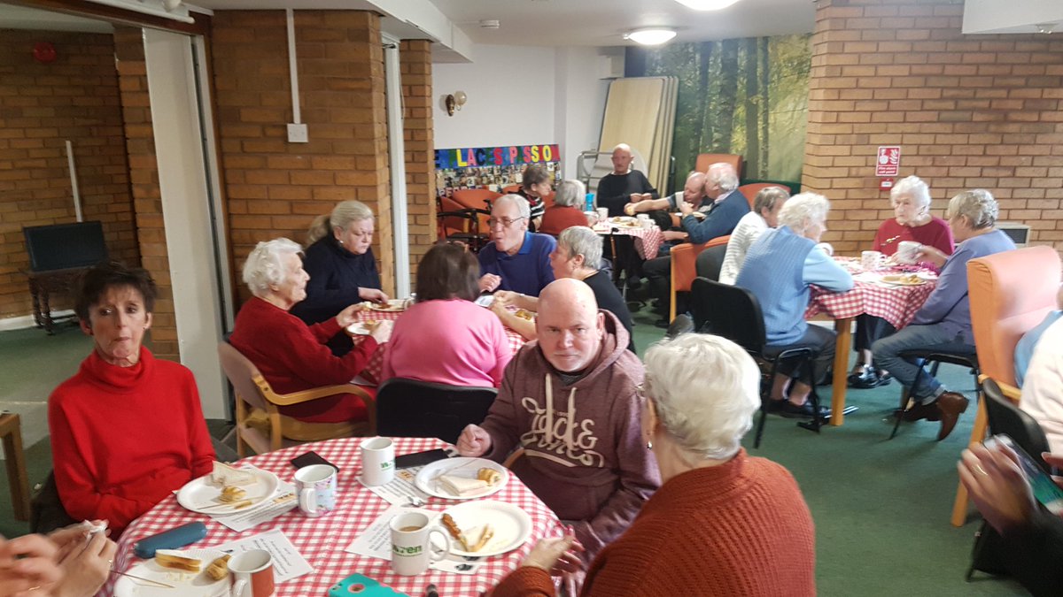 HollykMuir's tweet photo. Great turn out at the coffee morning and so good to hear positive feedback from the lovely tenants! Wet rooms almost complete which means it's nearly time for kitchens! @muir_property #refurb #muir https://t.co/PcRi6zb3zl