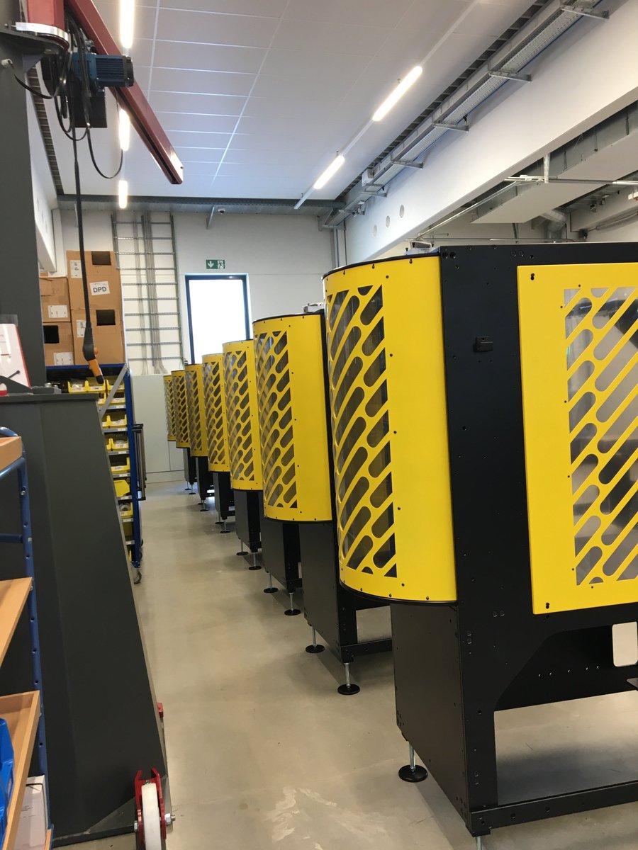 MethodsMT's tweet photo. We recently had team members visit the Haberle Factory in Germany for training on the RoboDrill Plus-K Automation System. While out there they were also able to check out the Plus-K units that are now on their way to the US! #Methodsmachine #haberle #automation #plusk https://t.co/AWHBETOHyL
