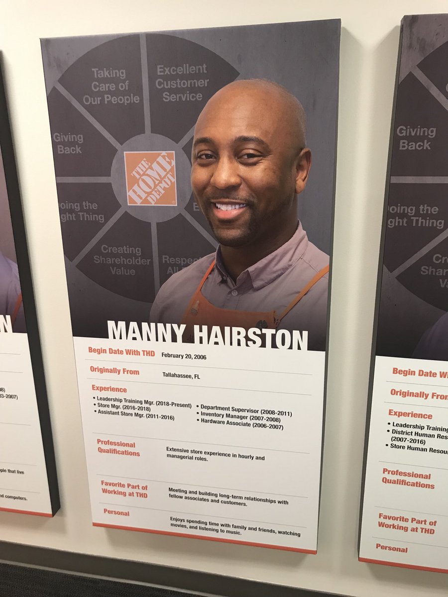 IT’S OFFICIAL PEOPLE!!! My bio board has made it to the HDU wall.  So blessed for the opportunities this company and the leaders in it have provided me.  Thank you God for always watching over me. #HDU #ORANGEBLOODED #blessedbeyondmeasure